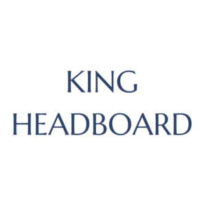 King Headboard (Flat Upholstery with Band)